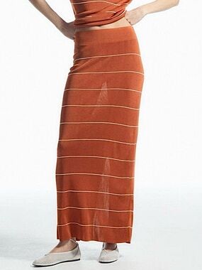 COS KNIT STRIPE MAXI SKIRT